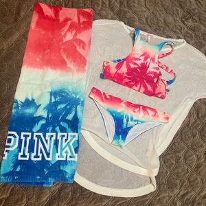 PINK Victoria's Secret Tropical Bikini Set